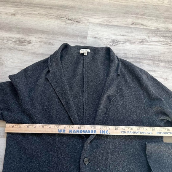 Club Monaco merino wool charcoal cardigan blazer Sweater - Picture 4 of 6